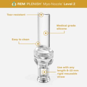 Rem Plenish Myo-Nozzle Level 2 medical-grade silicone, tear-resistant, easy to clean, compatible wit.