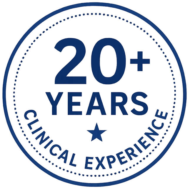 20+ Years Clinical Experience