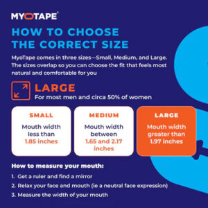 MyoTape for adults with sensitive skin, choosing the right size for comfort and fit.