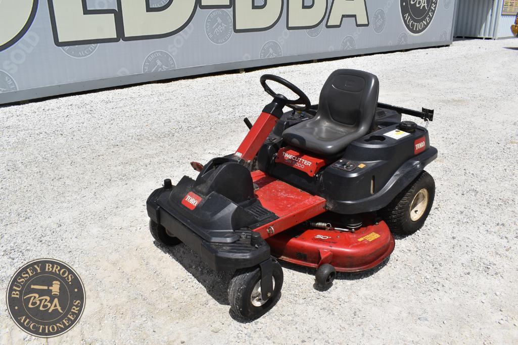 Ride-on lawn mower for sale at Bussey Bros Auctioneers, ideal for landscaping and garden maintenance.