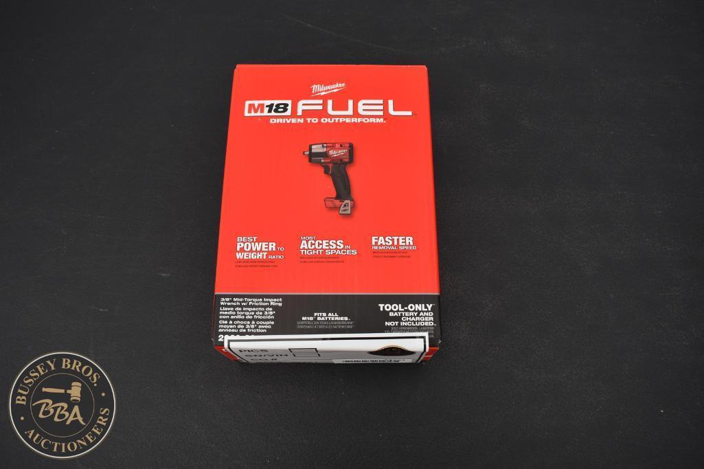 M18 FUEL cordless power tool in red box, ideal for professional construction work.