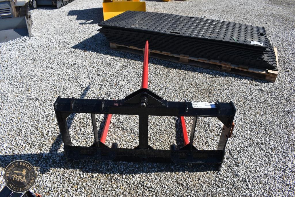 Rubber mat and snow plow attachment for sale at Bussey Bros Auctioneers.
