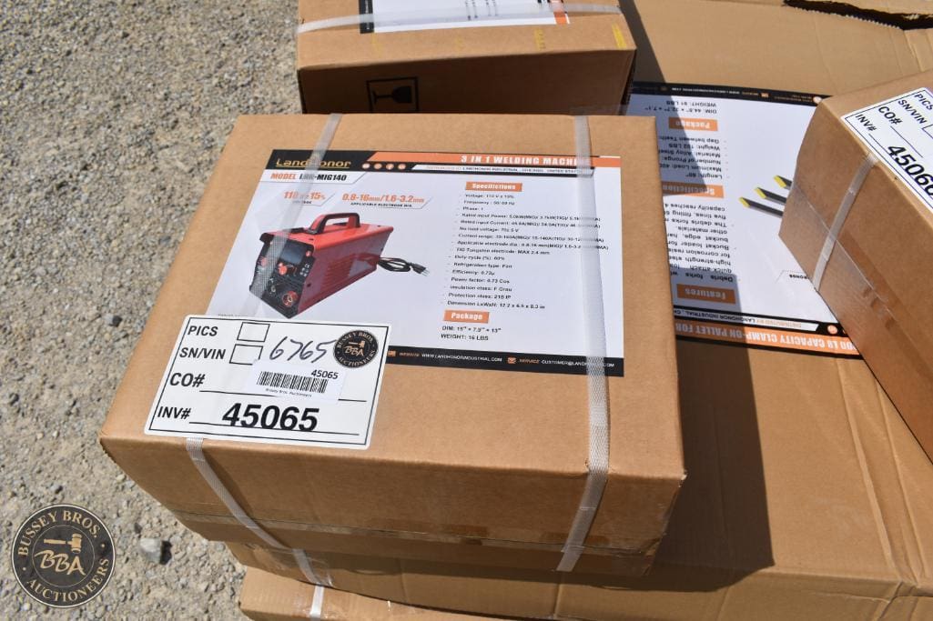 Generator auction lot at Bussey Bros Auctioneers, ready for bidding.