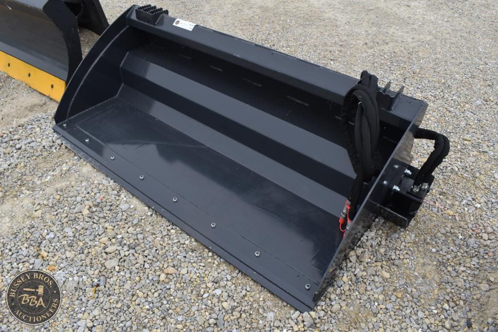 Excavator bucket attachment for construction and landscaping projects.
