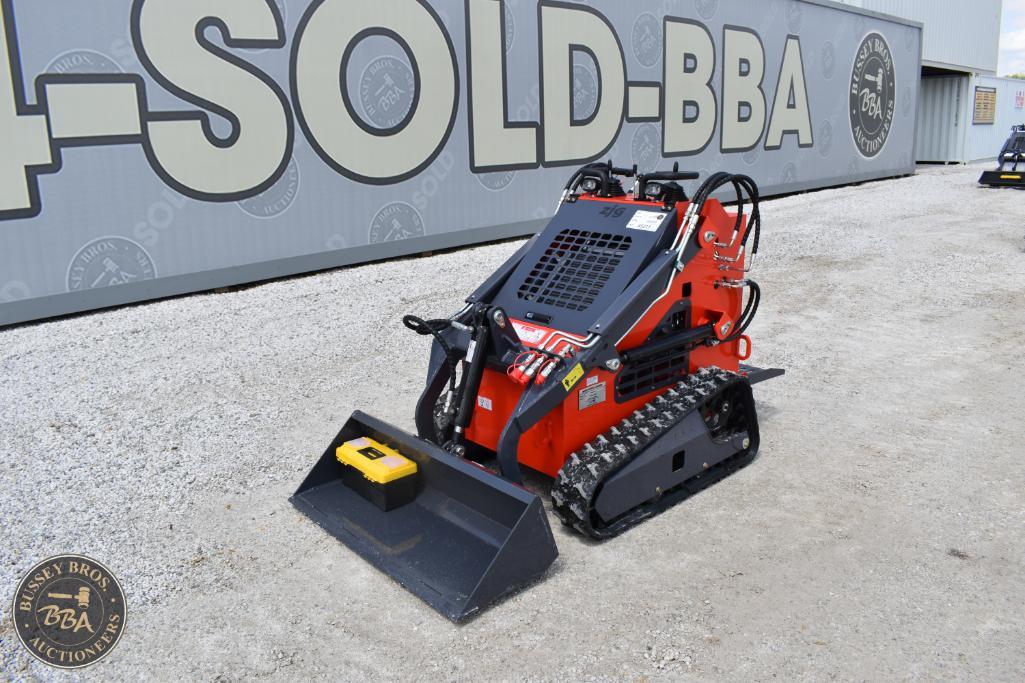 Mini Digger with Tracks at Bussey Bros Auctioneers.
