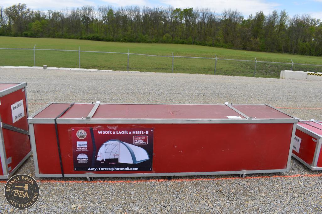Portable storage container for sale at Bussey Bros Auctioneers.
