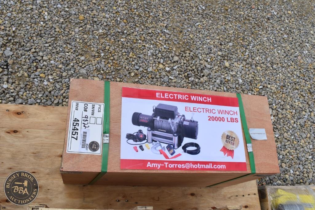 Electric winch 20000 lbs for off-road recovery and heavy-duty lifting. Ideal for trucks, trailers, a.