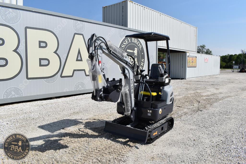 Mini excavator for sale at Bussey Bros Auctioneers, ideal for construction and landscaping projects.