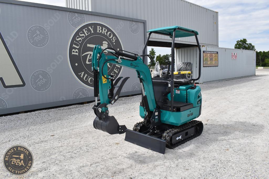 Mini excavator for sale at Bussey Bros Auctioneers, ideal for construction and landscaping projects.