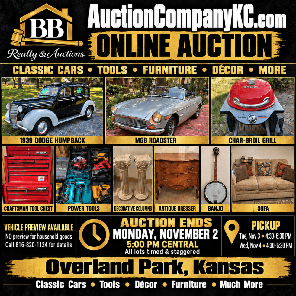 BB New Sale AuctionCompanyKC.com Online Auction