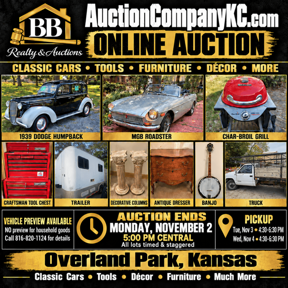 Black and Gold Auction Collage