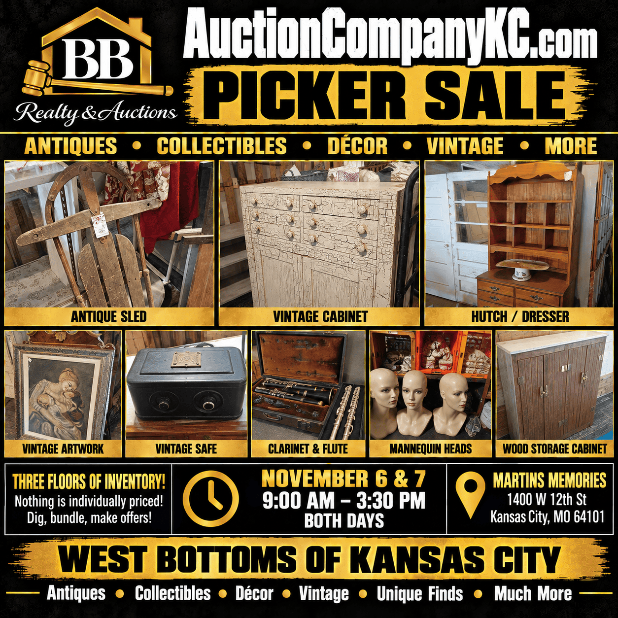 Martins Memories Picker Sale Poster