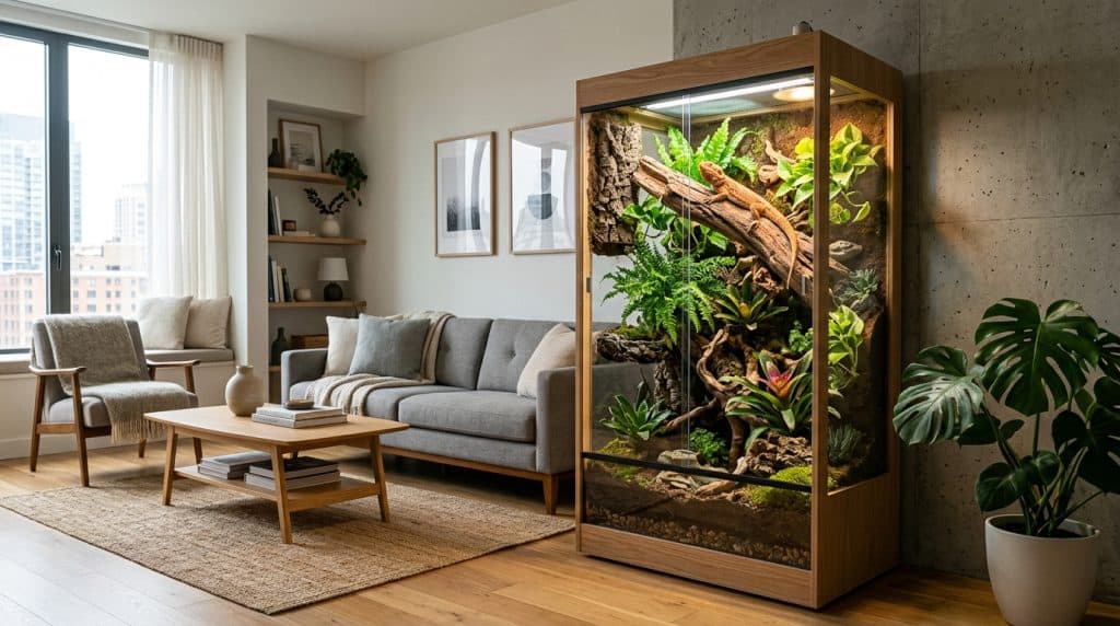 Lizard terrarium apartment