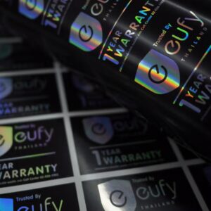 Hologram warranty seal stickers are anti-counterfeit stickers for automotive parts, aftermarket parts, and machinery. They prevent tampering and confirm 100% authenticity.