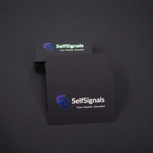 Premium Business Cards, Black PLIKE Paper, CMYK Logo Printing with White Underprint Spot UV , Double-Sided