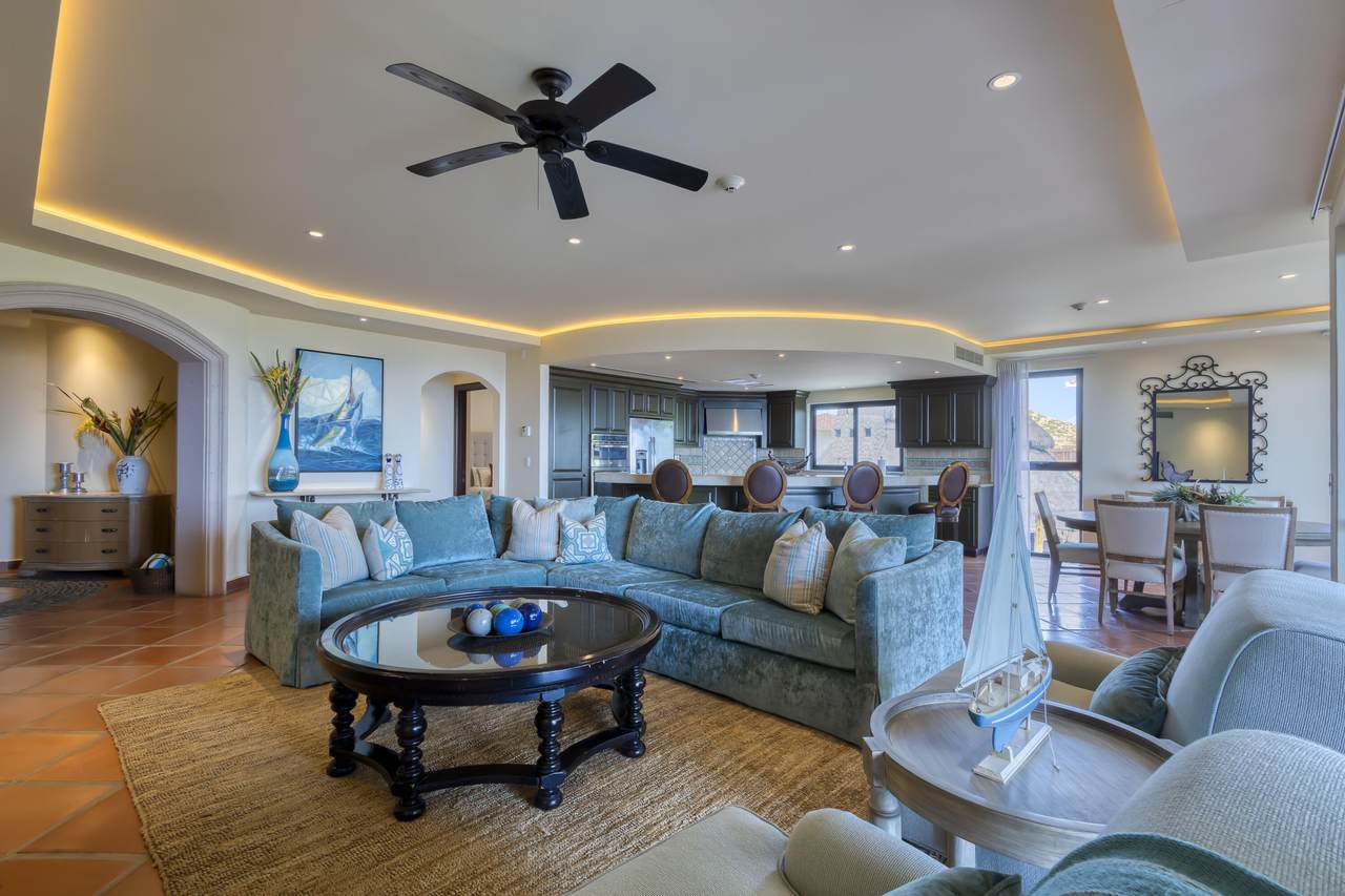 Cabo Del Sol Luxury Villa Interior With Ocean Views And Modern Decor.