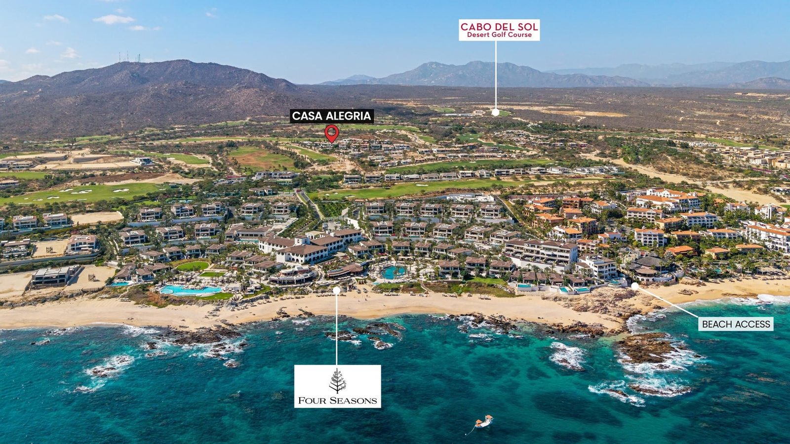 Casa Alegría, Las Colinas 23, Cabo Del Sol – Homes For Sale In Cabo Del Sol Aerial View Of The Location, Casa Alegría, Las Colinas, Cabo Del Sol