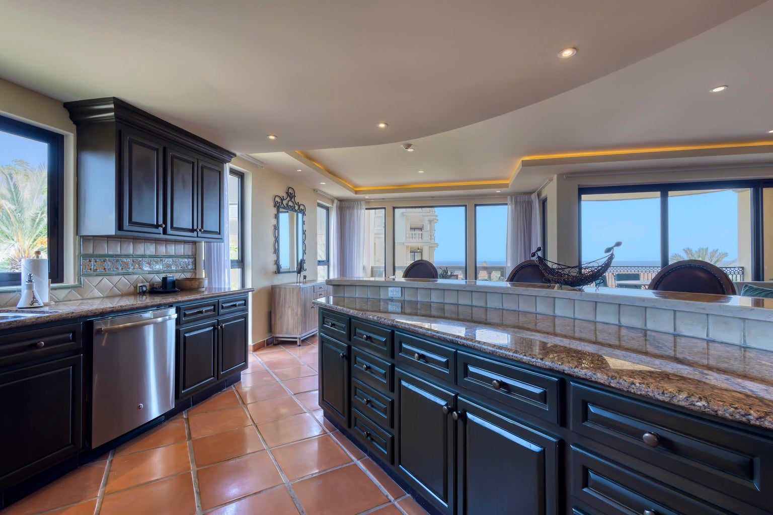 Puerta Del Sol Residence B-205, Cabo Del Sol – Homes For Sale In Cabo Del Sol Ocean View From The Kitchen, Residence B-205, Puerta Del Sol, Cabo Del Sol