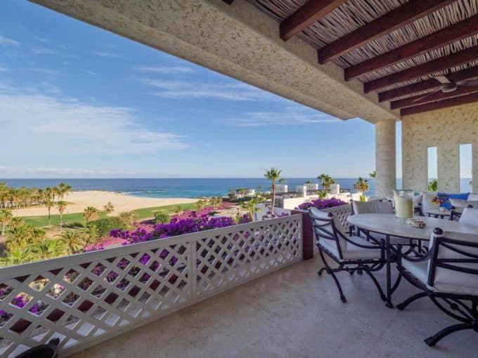 Terrace With Golf Course And Ocean Views At Las Ventanas, Cabo Real