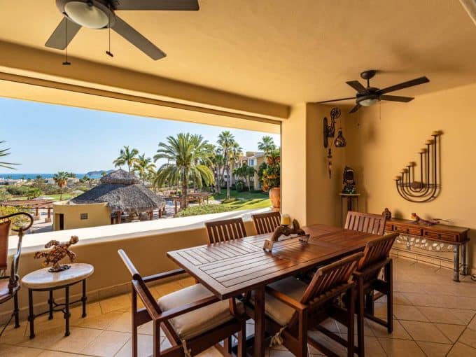 Dining Terrace At A Gardenias Condo, Cabo Real