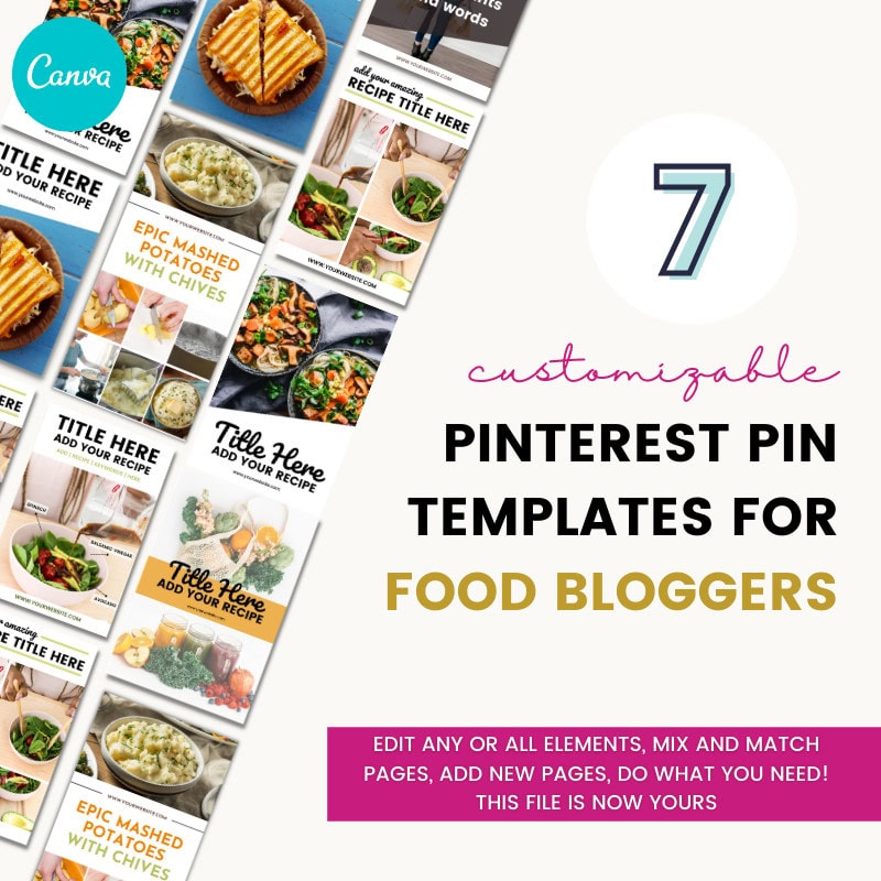 Food Bloggers - Pinterest Template Bundle