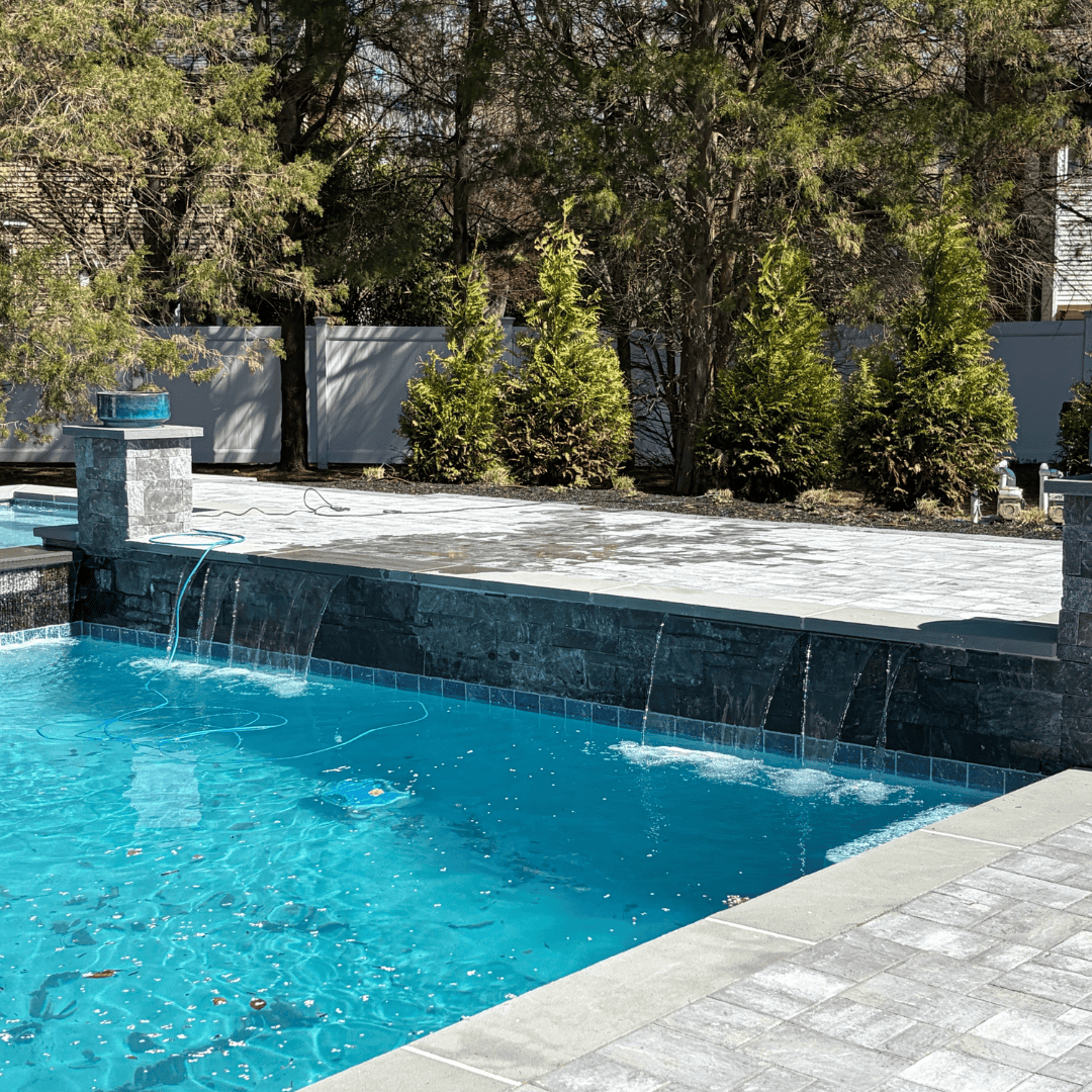 Pool renovation, landscaping, outdoor living, backyard upgrade, professional pool services.