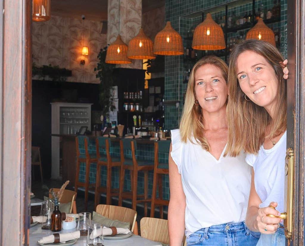 Brittany and Emma Morgan at Mahalo Cocina y Jardín in Casco Viejo, Panama