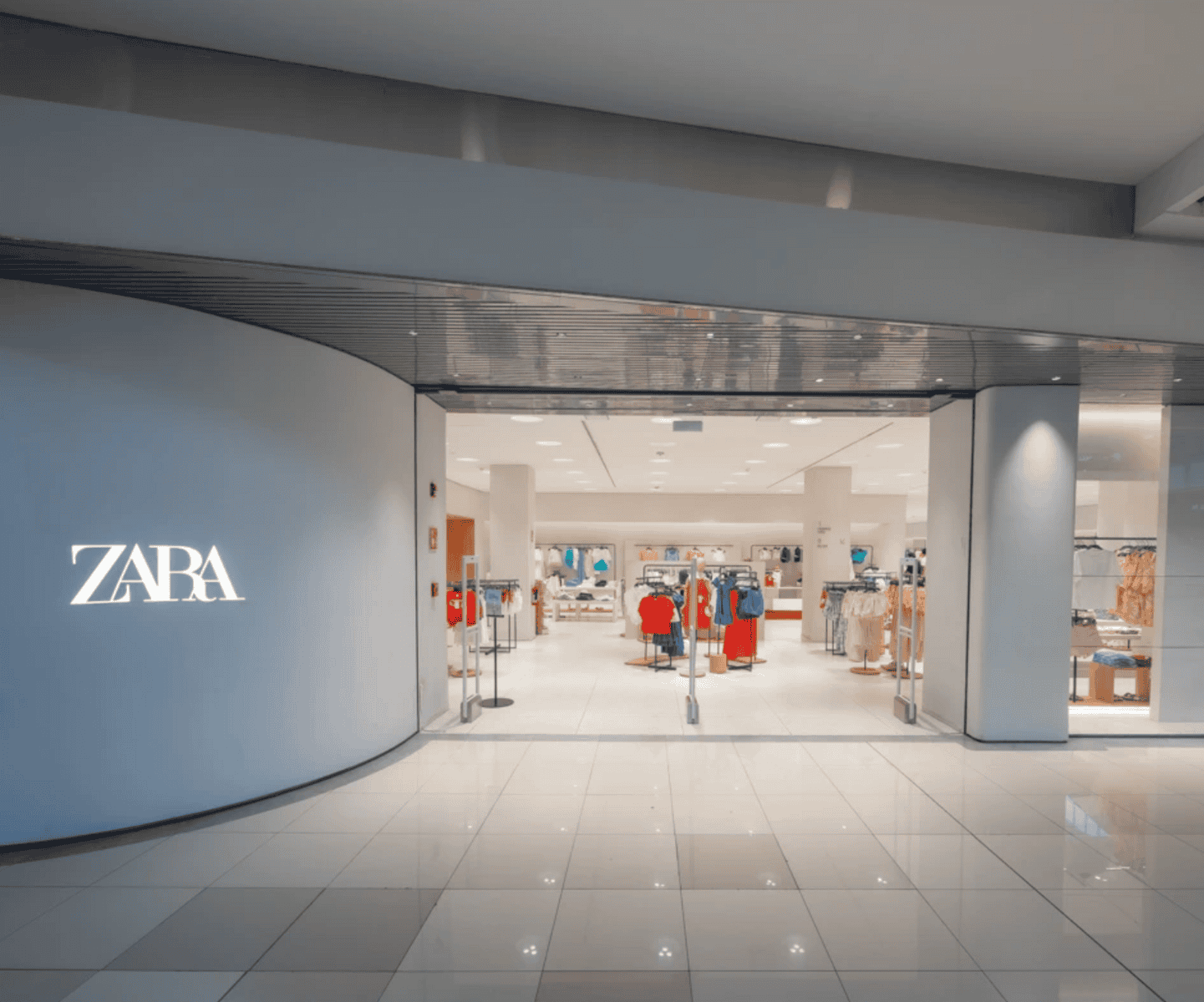 Zara storefront inside Multiplaza Mall in Panama City