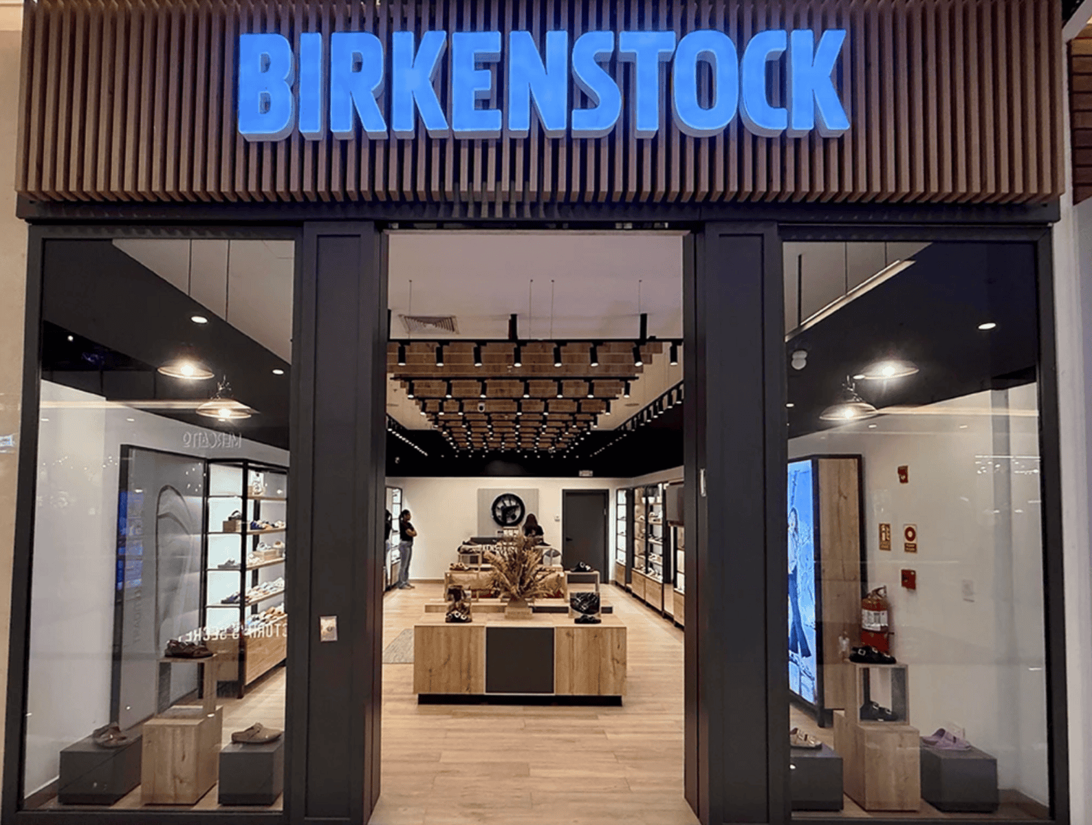Birkenstock store entrance inside Multiplaza Mall in Panama City