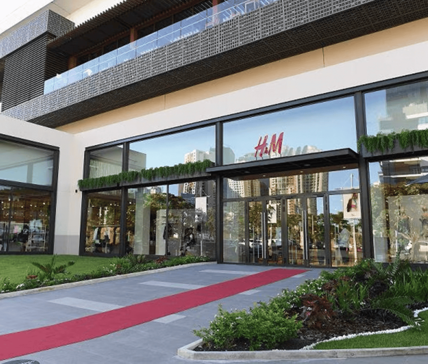 H&M storefront inside Multiplaza Mall in Panama City