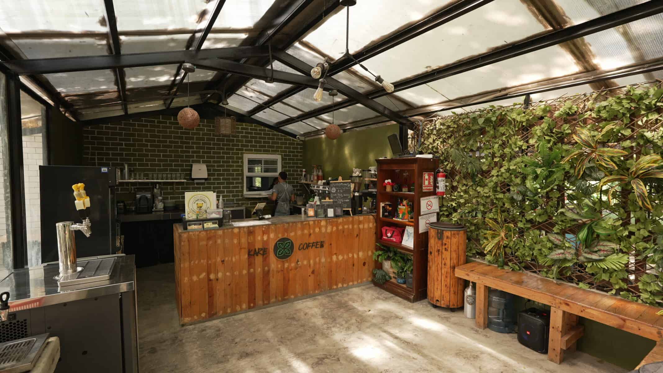 Interior of KARE Coffee & Trips in El Valle de Antón, Panama