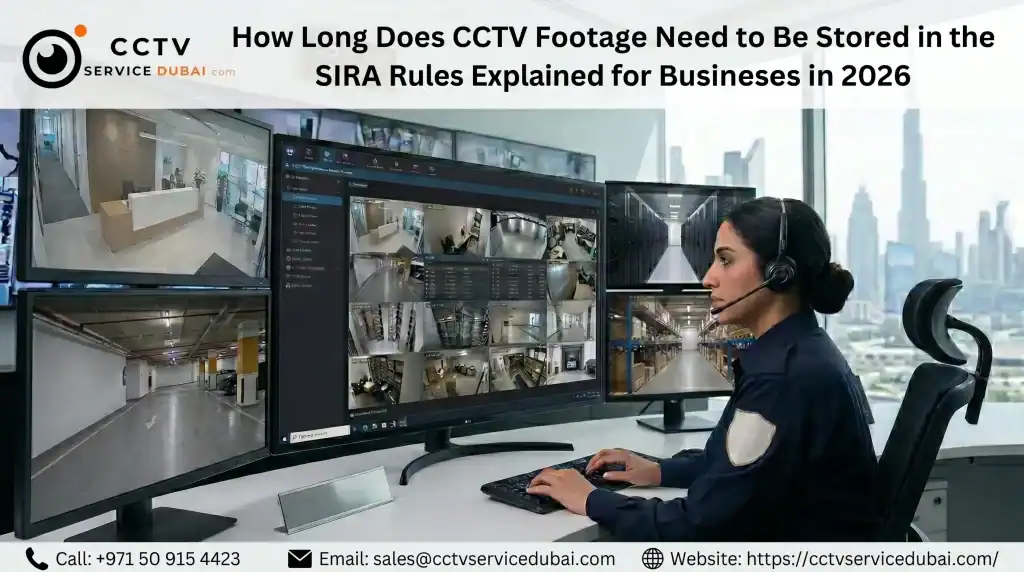 CCTV footage storage UAE SIRA rules - Featured Image