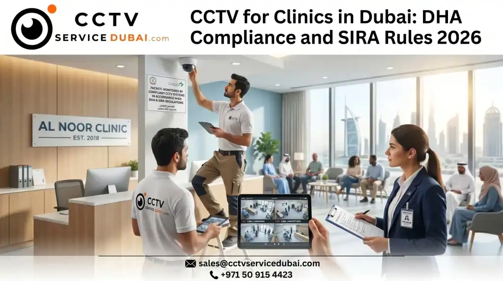 CCTV for Clinics in Dubai DHA Compliance and SIRA Rules 2026 - Featured Image