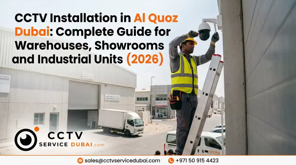 CCTV installation in Al Quoz Dubai — warehouse and showroom camera setup