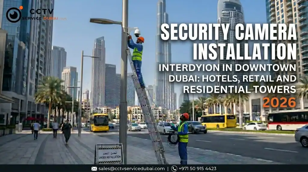 security camera installation in Downtown Dubai Featured Image