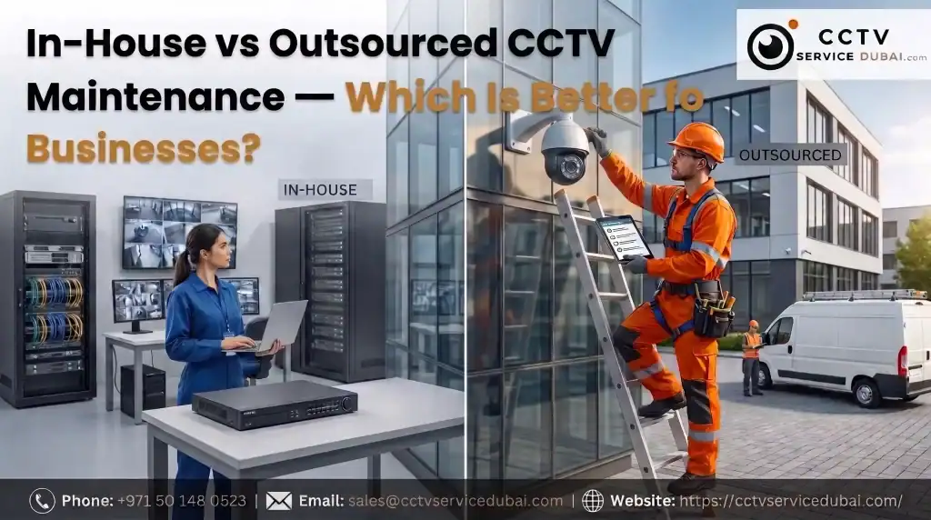 In-House vs Outsourced CCTV Maintenance - Featured Image
