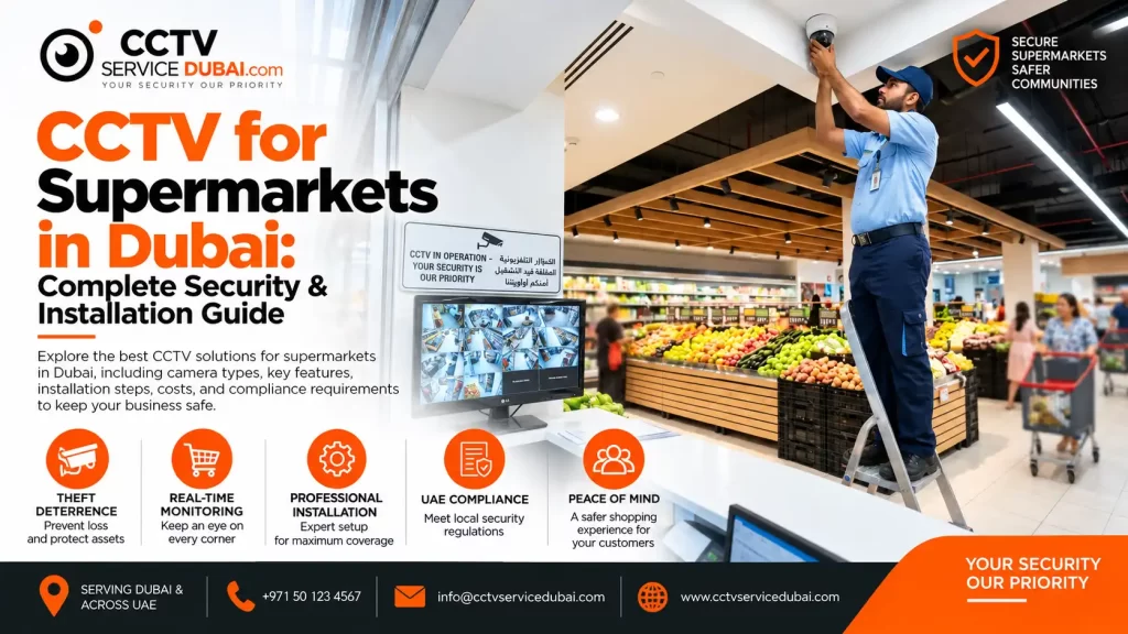 Featured Image of the blog CCTV for Supermarkets in Dubai Complete Security & Installation Guide