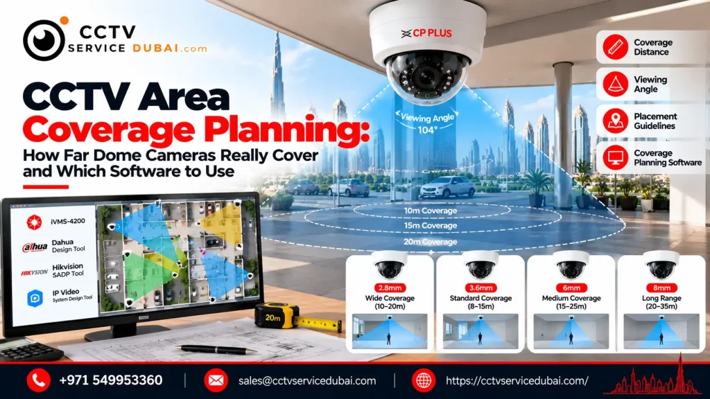 CCTV Area Coverage Planning: How Far Dome Cameras Really Cover and Which Software to Use