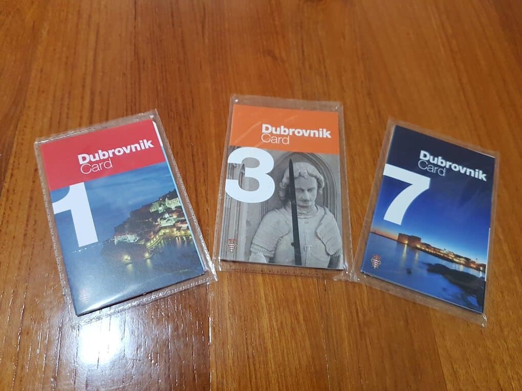 Dubrovnik Cards from the Tourism Office Dubrovnik