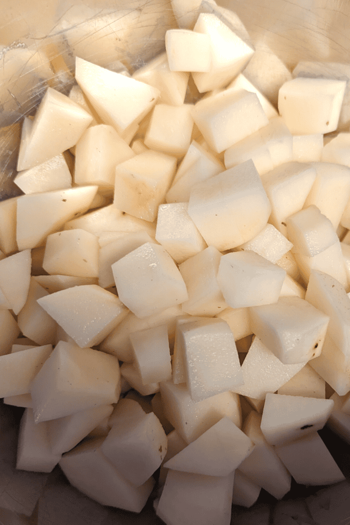 dice white potato