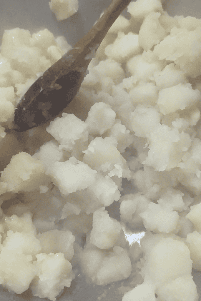 roughed parboiled spuds