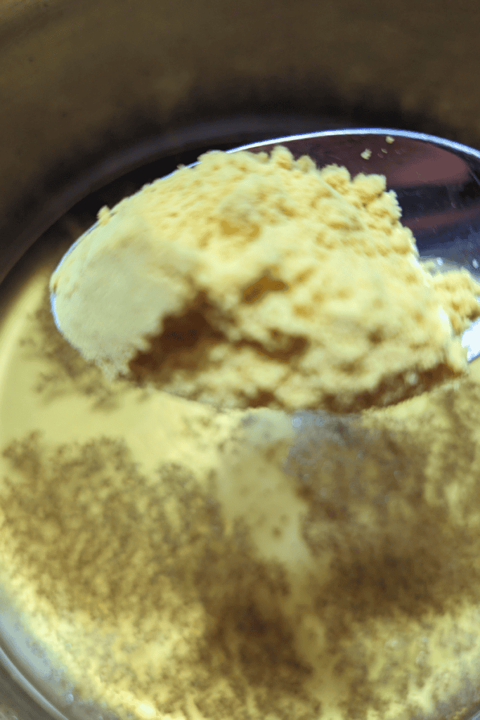 adding mustard powder