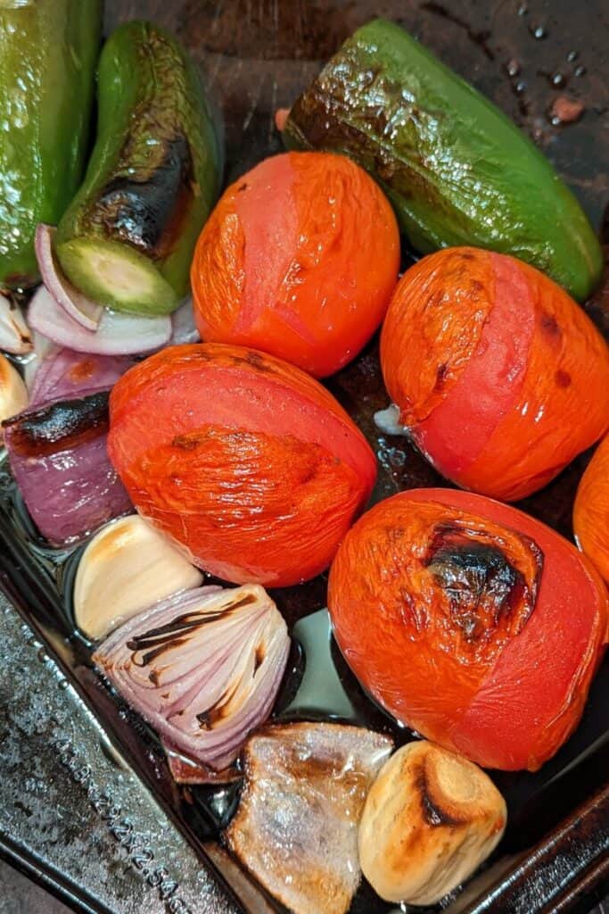 blackened roasted vegetable for salsa recipe