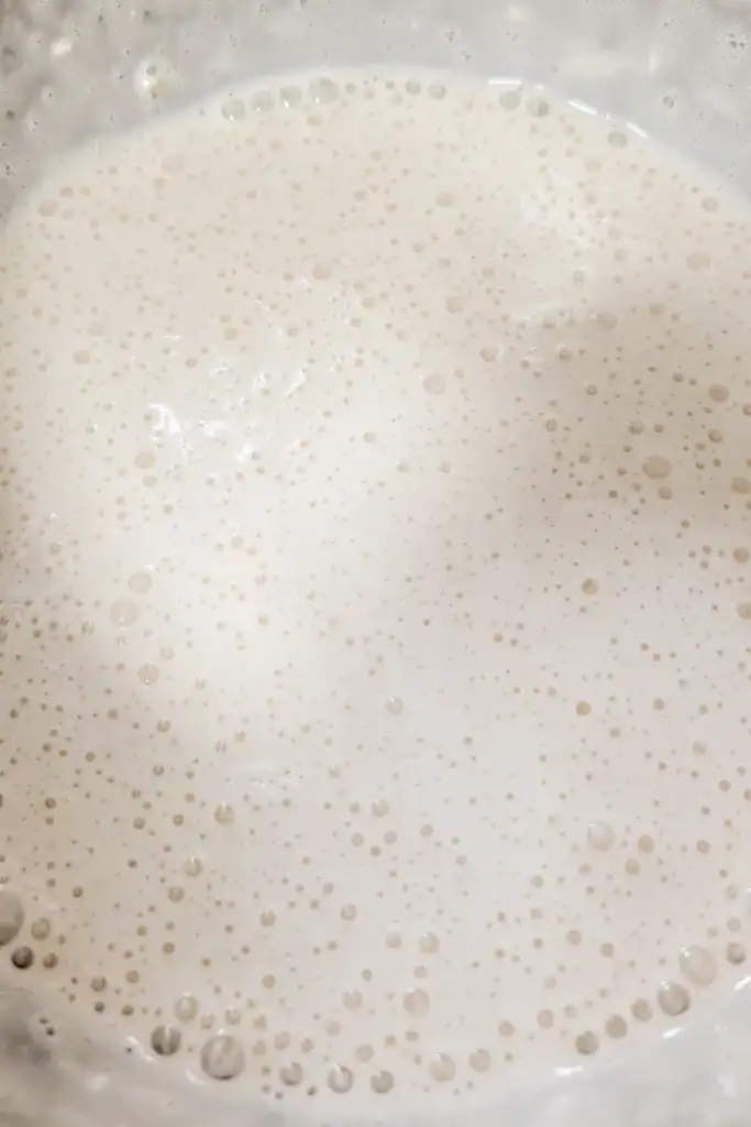 mixed together cream cheese and evaporated milk
