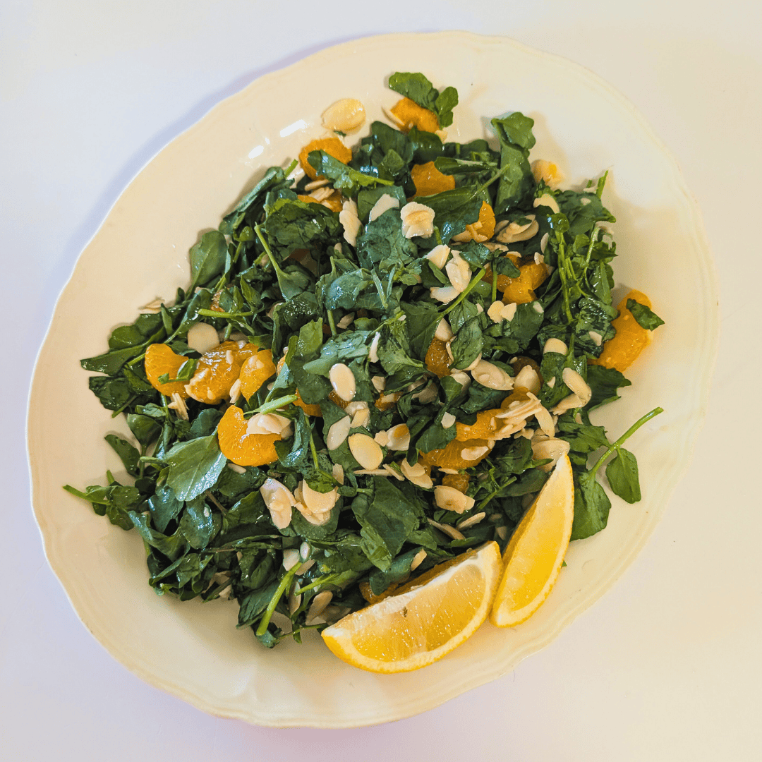 watercress salad with oranges