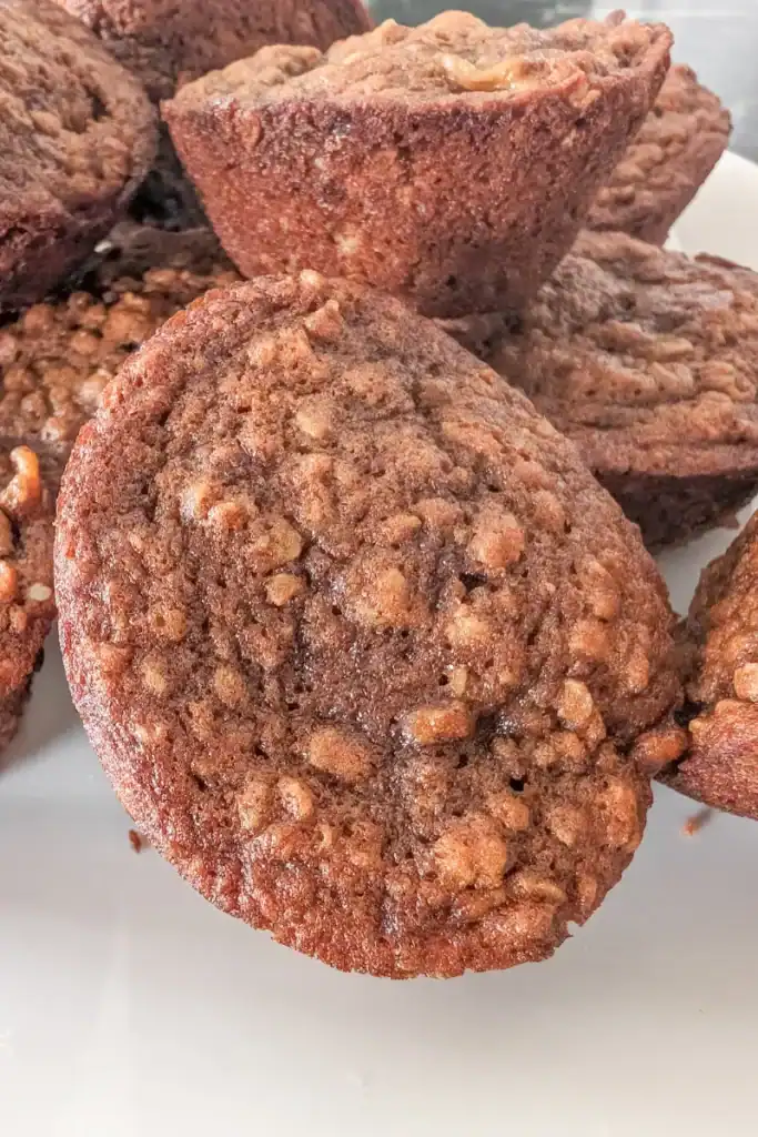 Coffee Banana Oatmeal Muffins With Chocolate Chunks