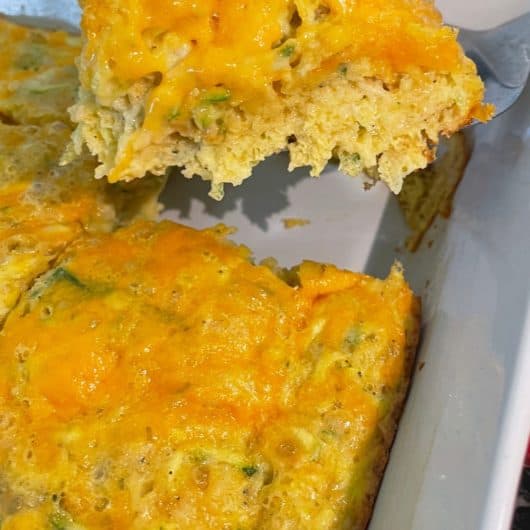 baked cheesy zucchini egg casserole
