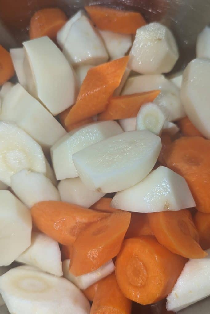cut up veggies