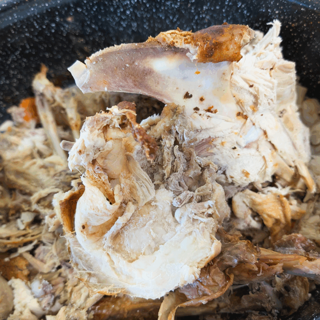 Slow cooker shredded chicken for easy recipes and meal prep. Perfect for tacos, salads, and casseroles.