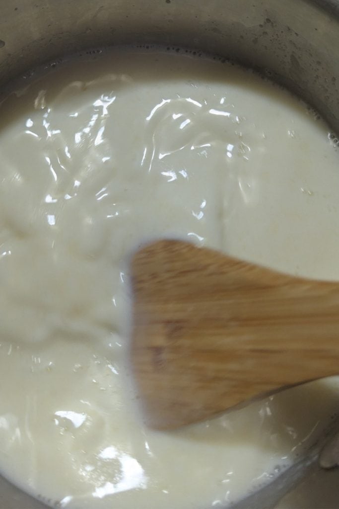 add milk to roux